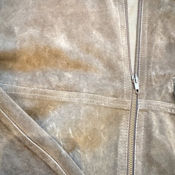 Men's Italian Verri Uomo Vintage Brown Suede Jacket - Picture 6 of 13